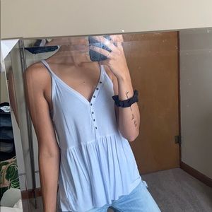 American Eagle Soft and Sexy Blue Tank Top